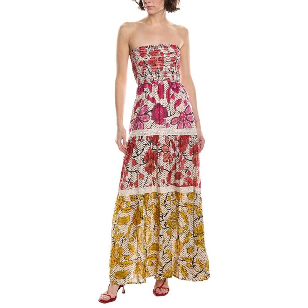 Nu Vintage Womens  Zeina Sleeveless Maxi Dress, Beige